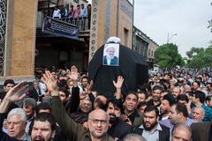 پیکر آیت‌الله رضوانی تشییع شد